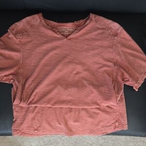 Buckle Men's Short-Sleeve V-Neck Shirt — Burnt Orange